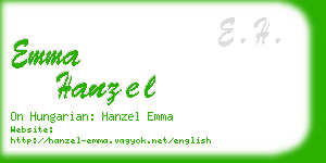 emma hanzel business card